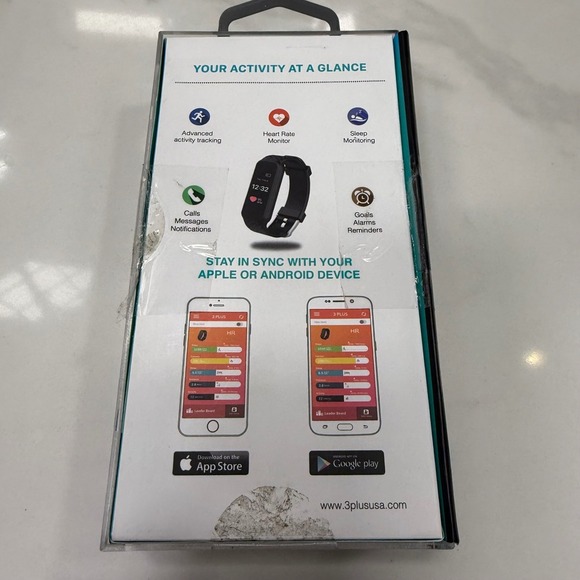 3PLUS Elite Series HR Activity Tracker with Heart Rate Monitor - Color Touchscre - Picture 3 of 5